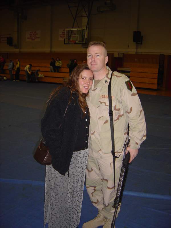 Larry and me right before he deployed.