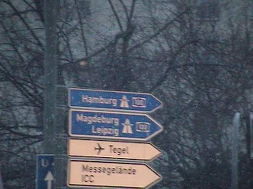Street signs.