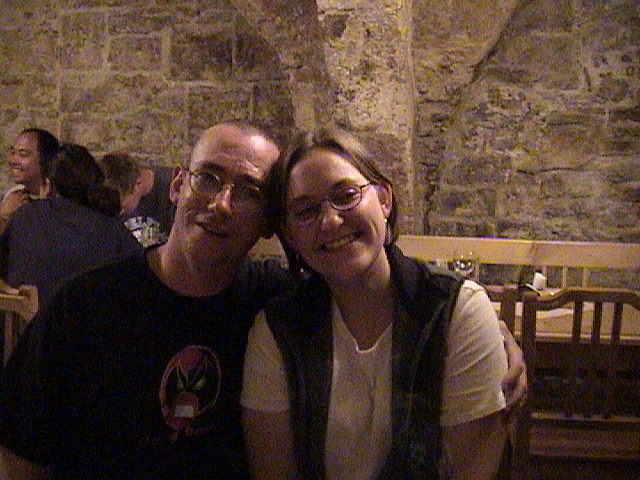 Robert and Paula in the last pub.