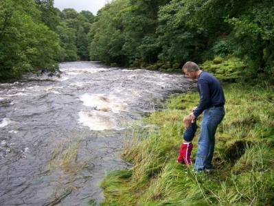 Larry and Ryan by the Strid