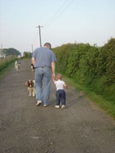 Father and Son, Walking