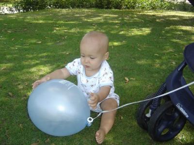 Ryan and His Balloon at Valley Gardens