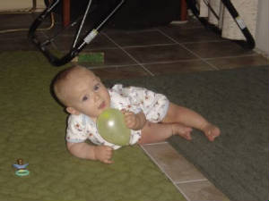 Ryan and a balloon.